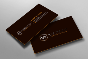 Diseño de Tarjeta de Presentación por chandrayaan.creative para Woodwright Custom Builders LLC | Diseño: #26653769