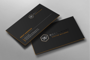 Business Card Design by chandrayaan.creative for Woodwright Custom Builders LLC | Design: #26653774