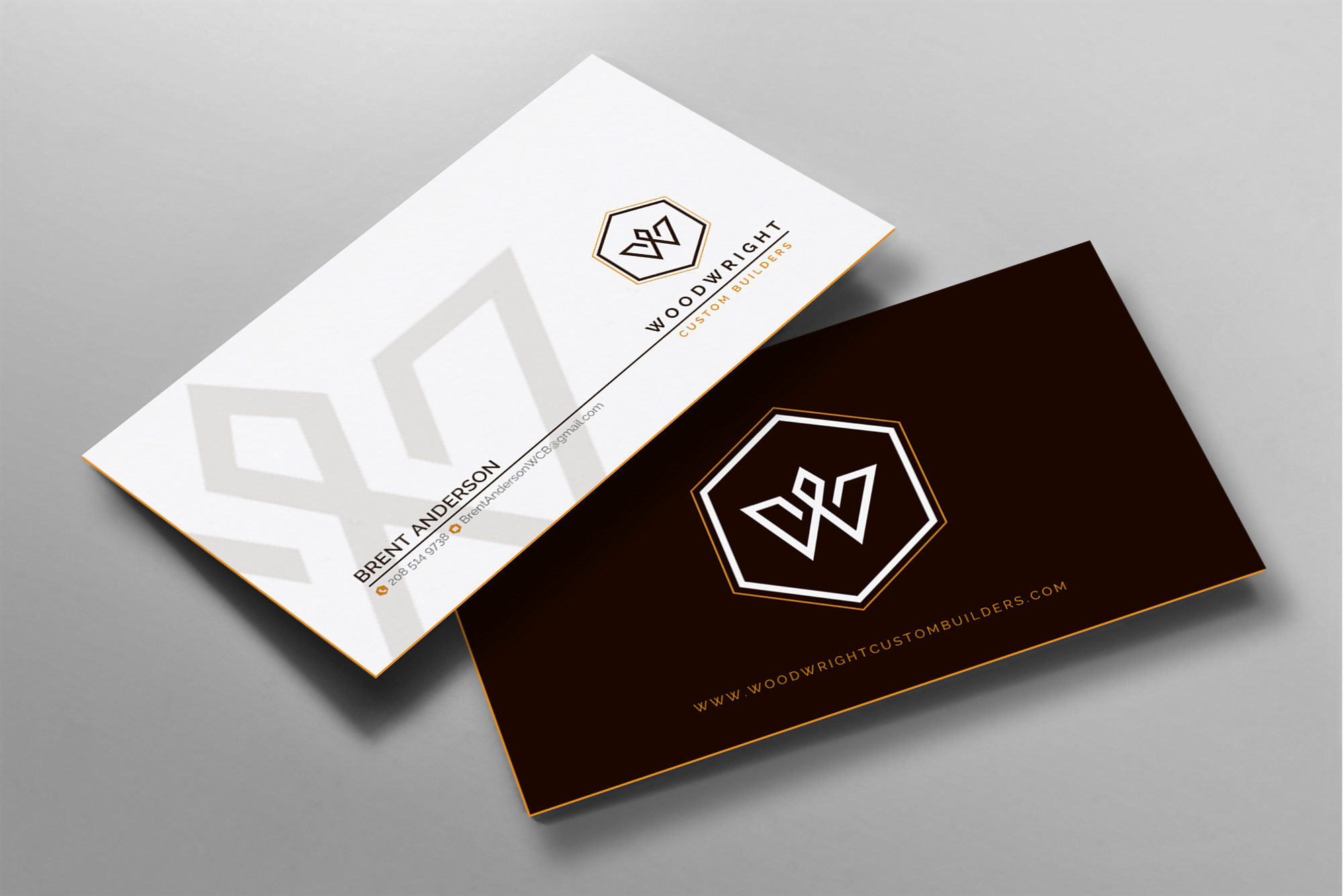 Business Card Design by chandrayaan.creative for Woodwright Custom Builders LLC | Design #26653778
