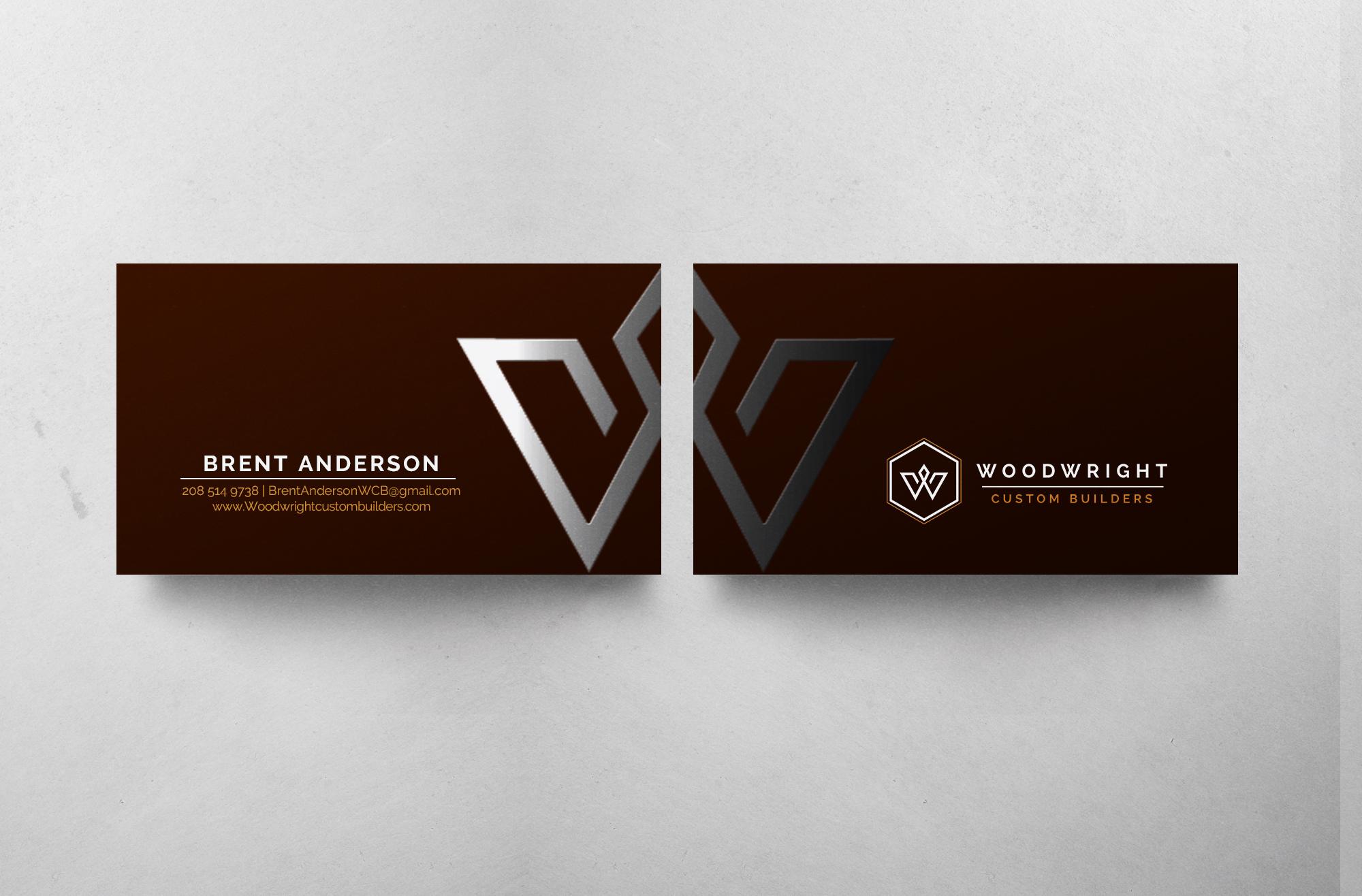 Diseño de Tarjeta de Presentación por chandrayaan.creative para Woodwright Custom Builders LLC | Diseño #26653781