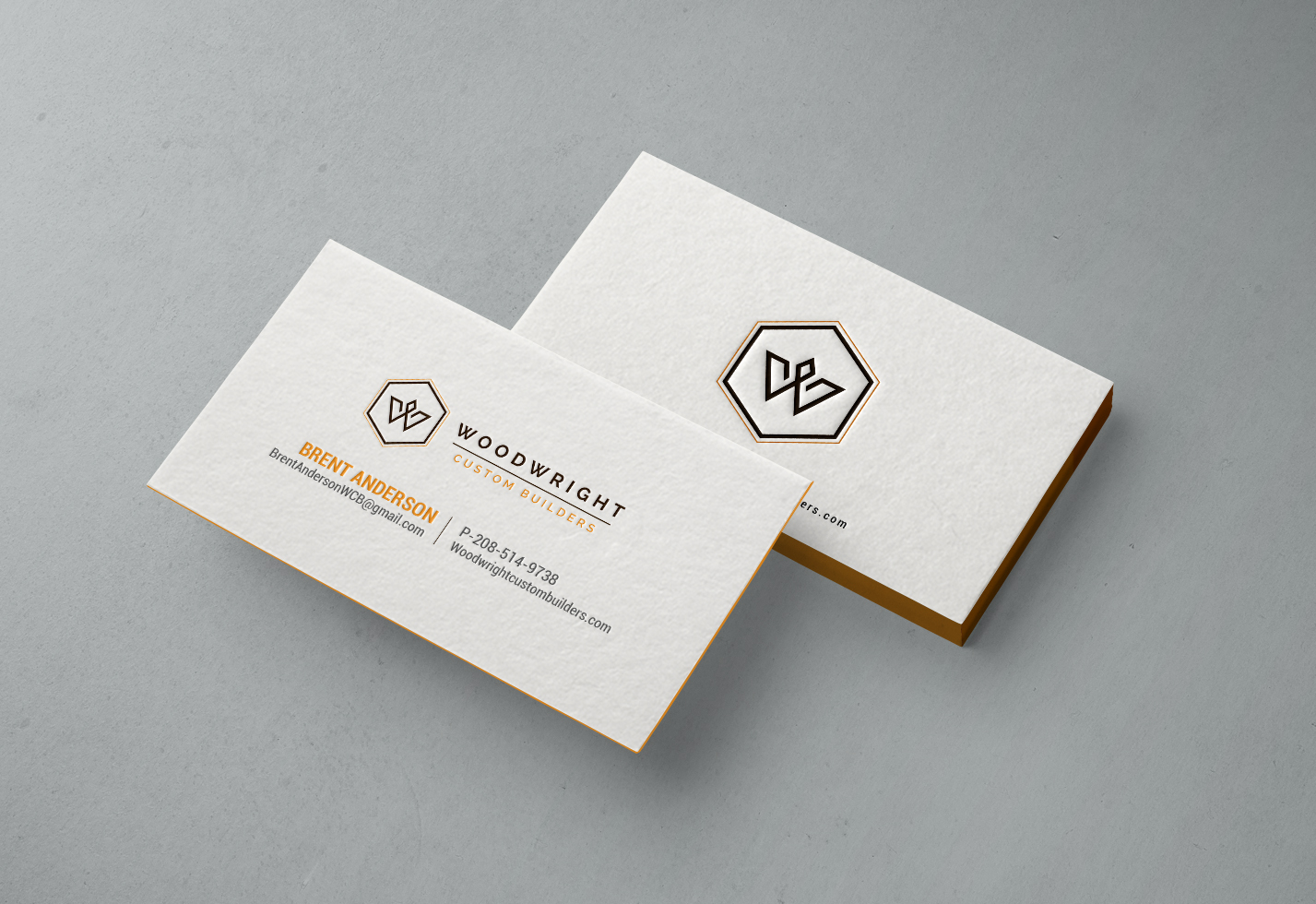 Business Card Design by chandrayaan.creative for Woodwright Custom Builders LLC | Design #26653789
