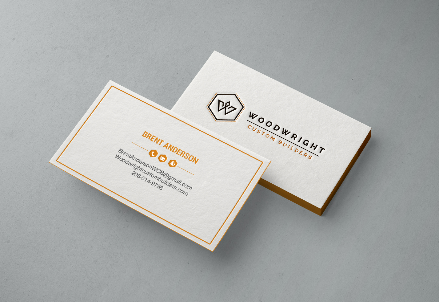 Business Card Design by chandrayaan.creative for Woodwright Custom Builders LLC | Design #26653790