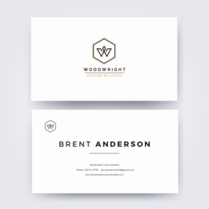 Business Card Design by DesignSiZ for Woodwright Custom Builders LLC | Design: #26683468