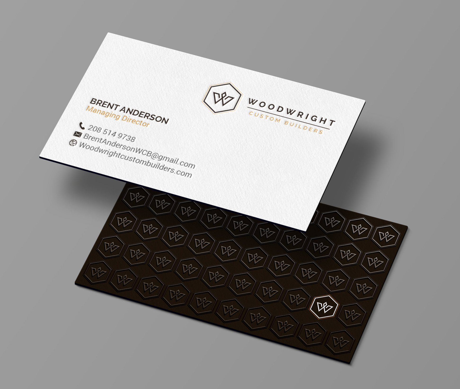 Business Card Design by R.design for Woodwright Custom Builders LLC | Design #26653691