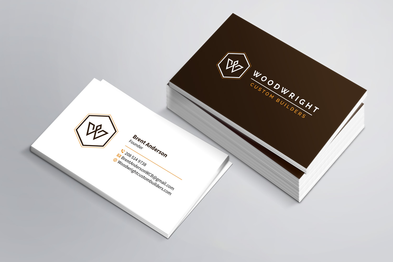 Business Card Design by MDesign for Woodwright Custom Builders LLC | Design #26653224