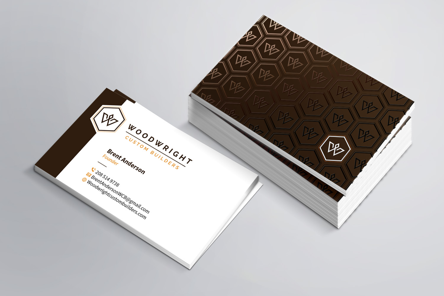 Business Card Design by MDesign for Woodwright Custom Builders LLC | Design #26653226