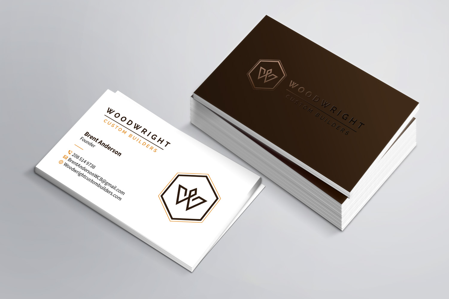Business Card Design by MDesign for Woodwright Custom Builders LLC | Design #26653230