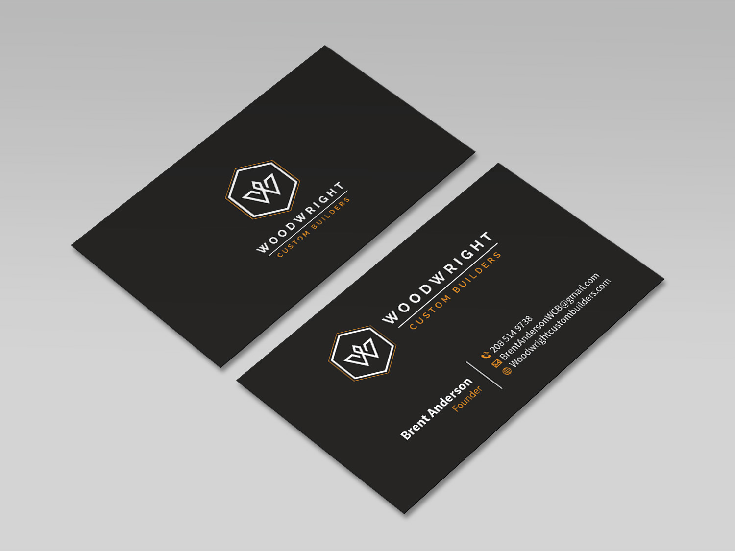 Business Card Design by MDesign for Woodwright Custom Builders LLC | Design #26666354