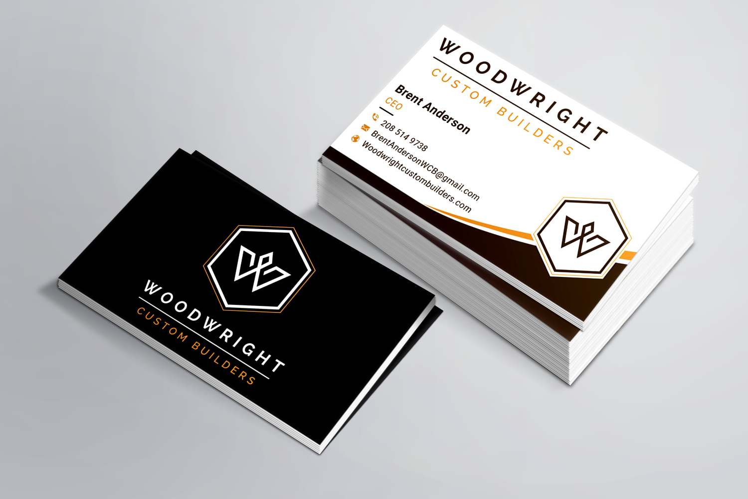 Business Card Design by B. M. BILLAL HOSSAIN for Woodwright Custom Builders LLC | Design #26654154