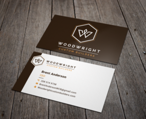Business Card Design by B. M. BILLAL HOSSAIN for Woodwright Custom Builders LLC | Design: #26703916