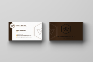 Business Card Design by B. M. BILLAL HOSSAIN for Woodwright Custom Builders LLC | Design: #26711104