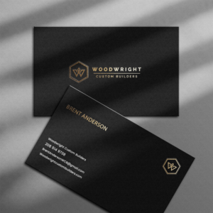 Business Card Design by Lelik_V for Woodwright Custom Builders LLC | Design: #26685075