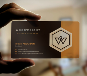 Business Card Design by Musa. A for Woodwright Custom Builders LLC | Design: #26679425