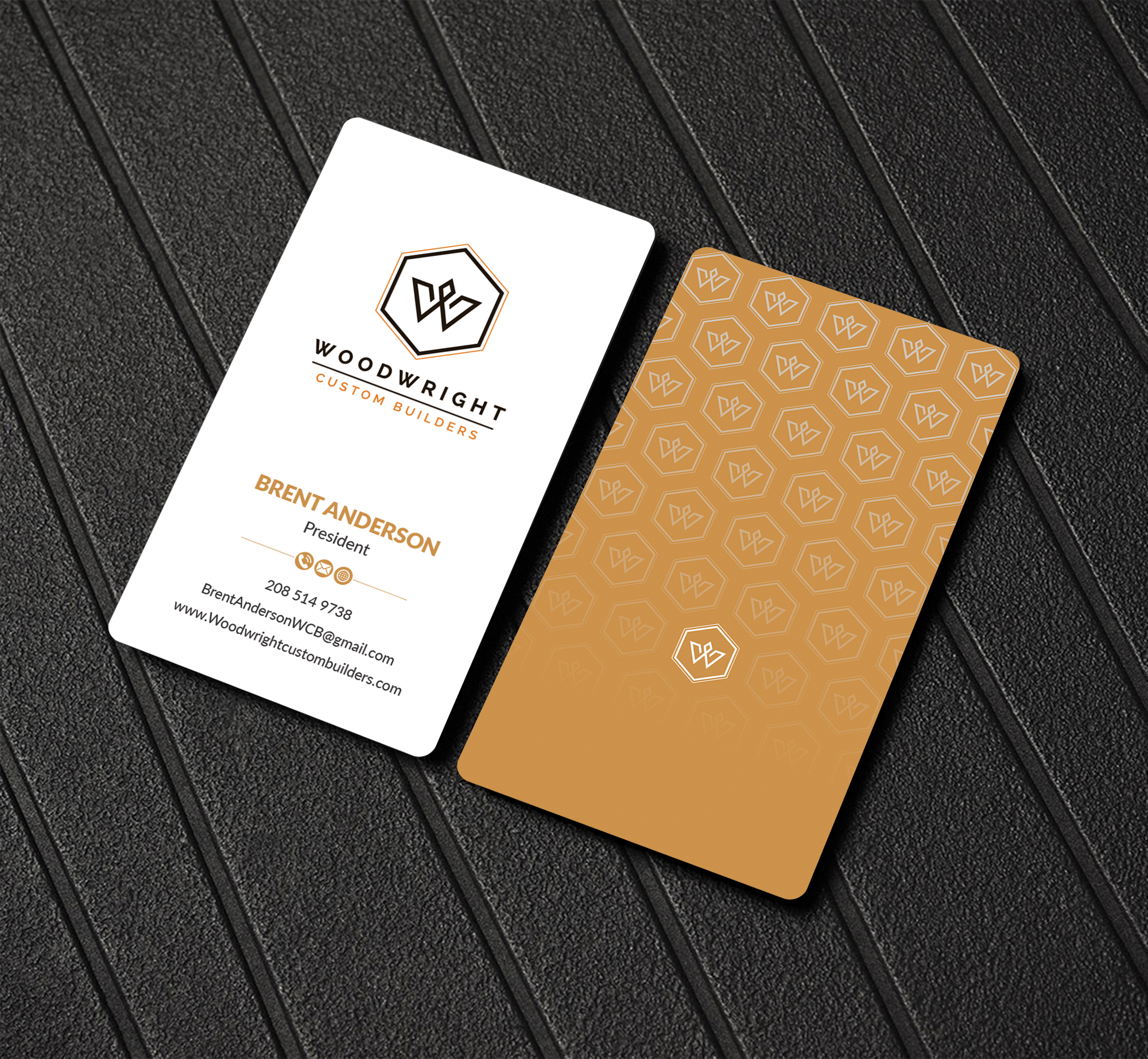 Business Card Design by Musa. A for Woodwright Custom Builders LLC | Design #26679427