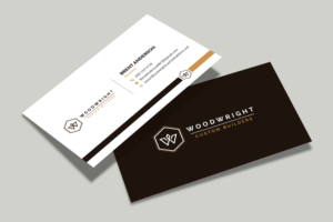 Business Card Design by Musa. A for Woodwright Custom Builders LLC | Design: #26679434