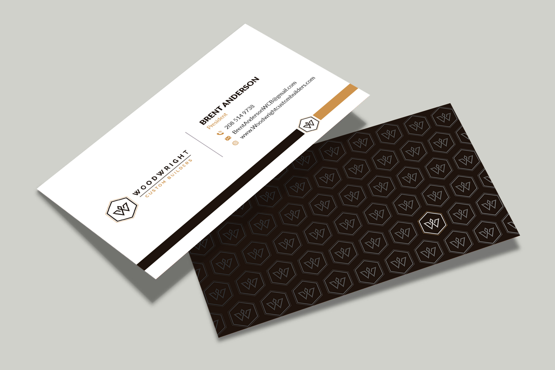 Business Card Design by Musa. A for Woodwright Custom Builders LLC | Design #26679438