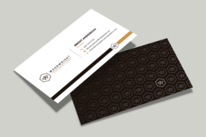 Business Card Design by Musa. A for Woodwright Custom Builders LLC | Design: #26679438