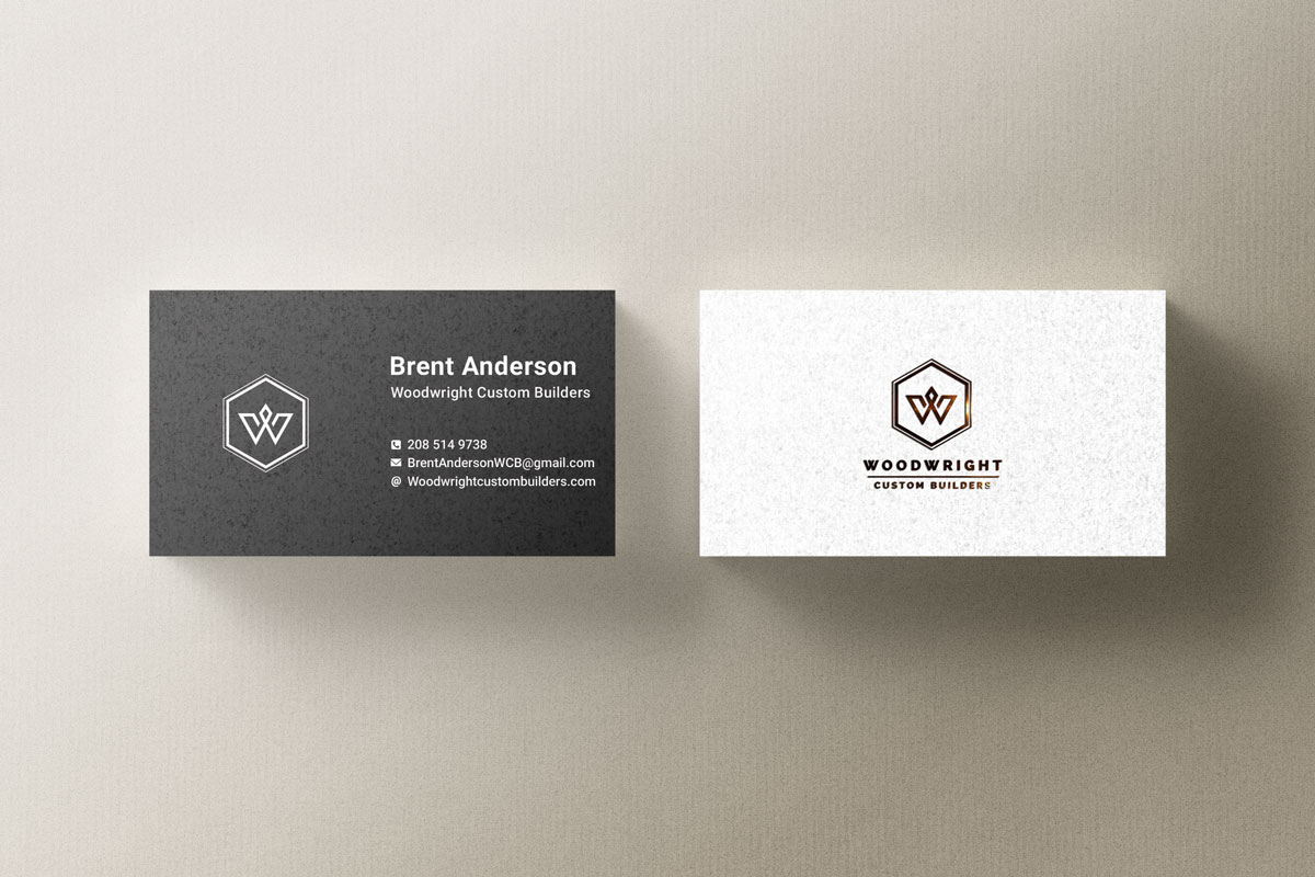 Business Card Design by Brijendra Pal for Woodwright Custom Builders LLC | Design #26698219