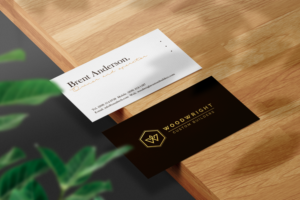 Business Card Design by SyncFuse™ Solutions for Woodwright Custom Builders LLC | Design: #26702678