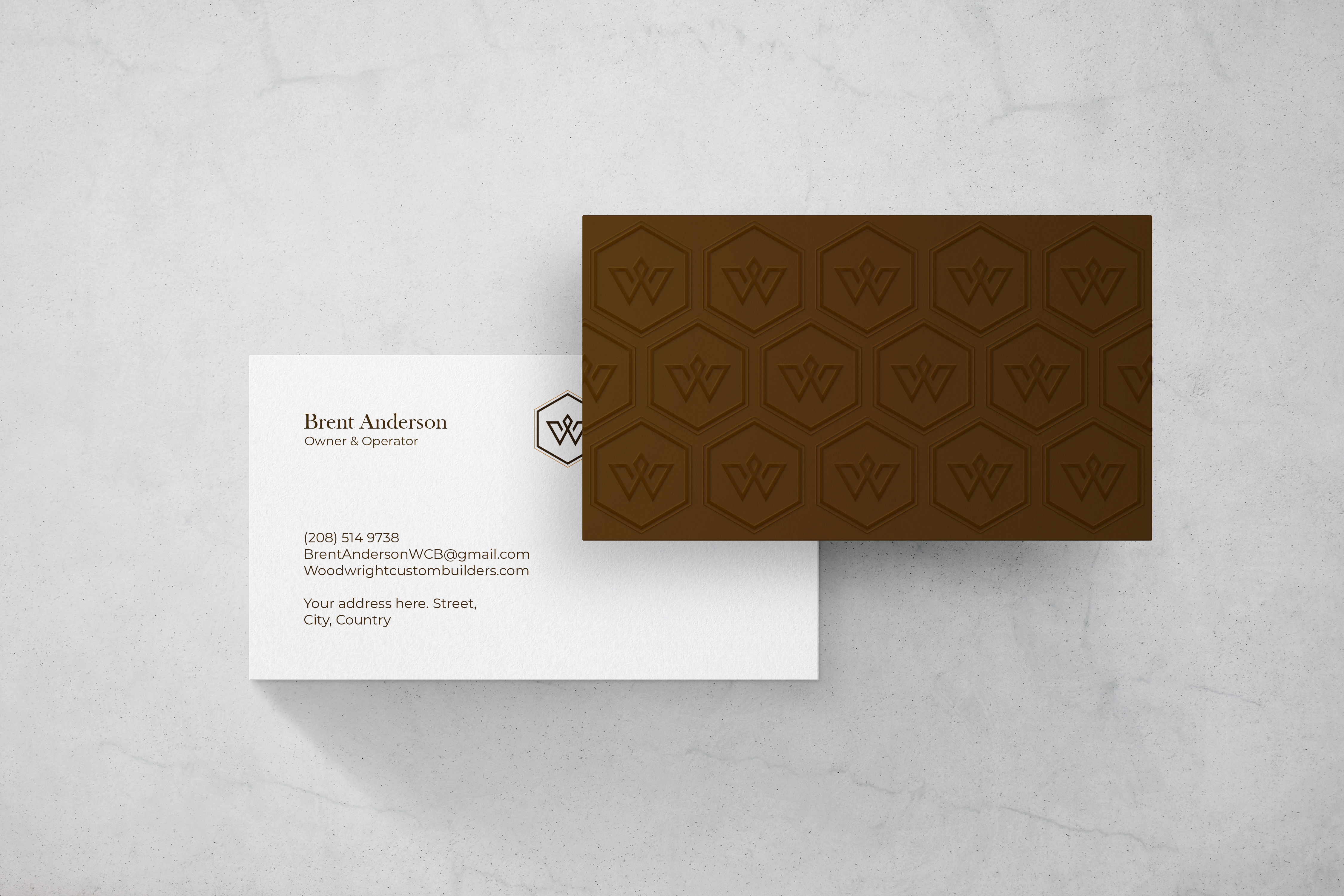 Business Card Design by SyncFuse™ Solutions for Woodwright Custom Builders LLC | Design #26705183