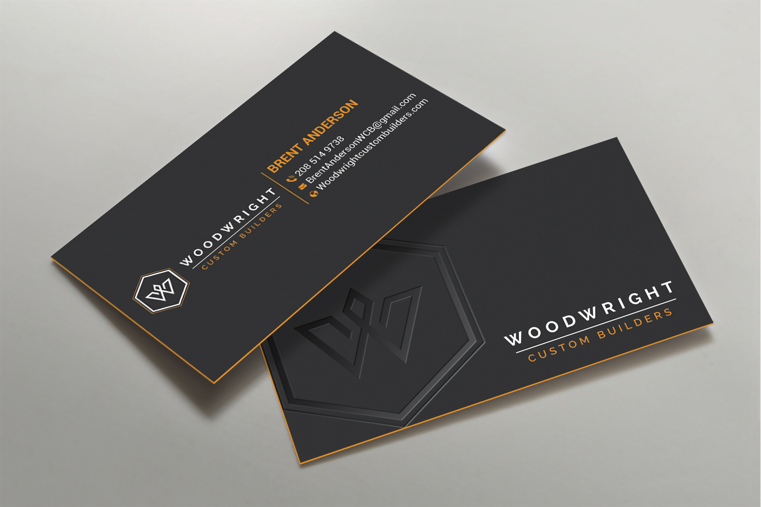 Business Card Design by DesignShout for Woodwright Custom Builders LLC | Design #26654209