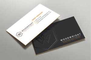 Business Card Design by DesignShout for Woodwright Custom Builders LLC | Design: #26654210