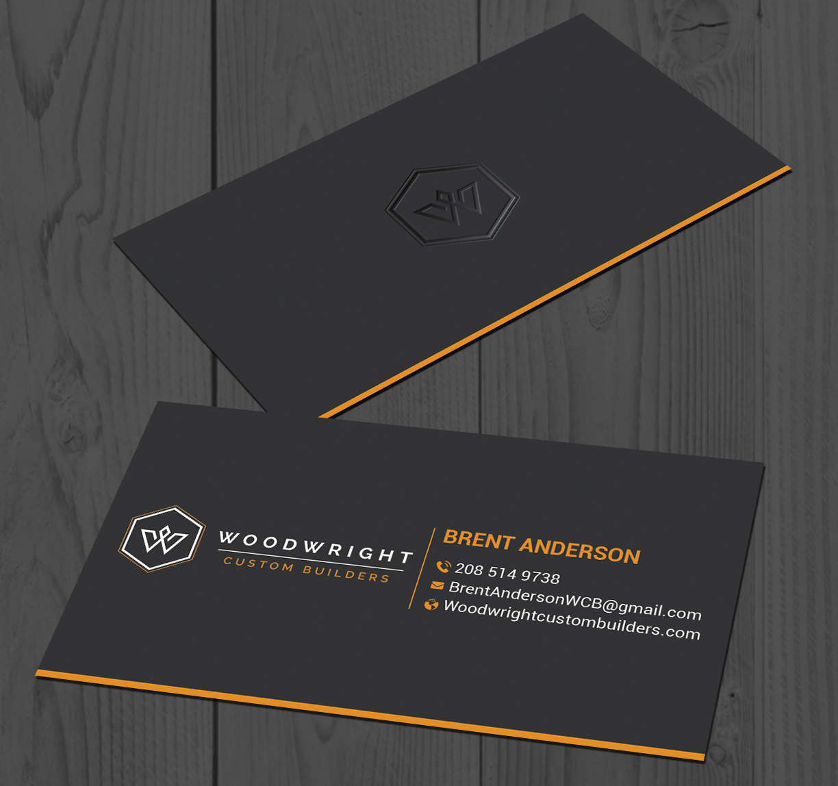 Business Card Design by DesignShout for Woodwright Custom Builders LLC | Design #26654250
