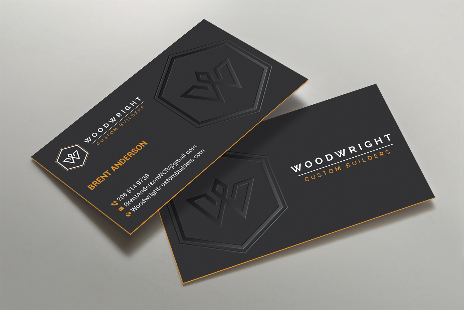 Business Card Design by DesignShout for Woodwright Custom Builders LLC | Design #26654272