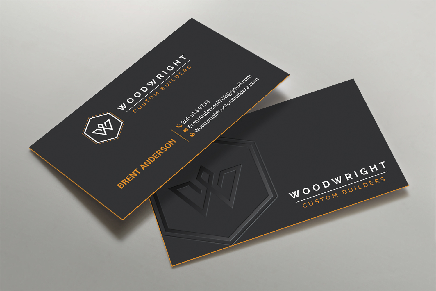 Business Card Design by DesignShout for Woodwright Custom Builders LLC | Design #26656031