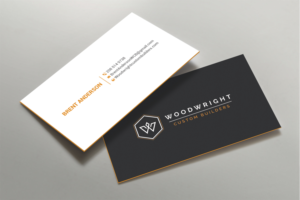 Business Card Design by DesignShout for Woodwright Custom Builders LLC | Design: #26656063