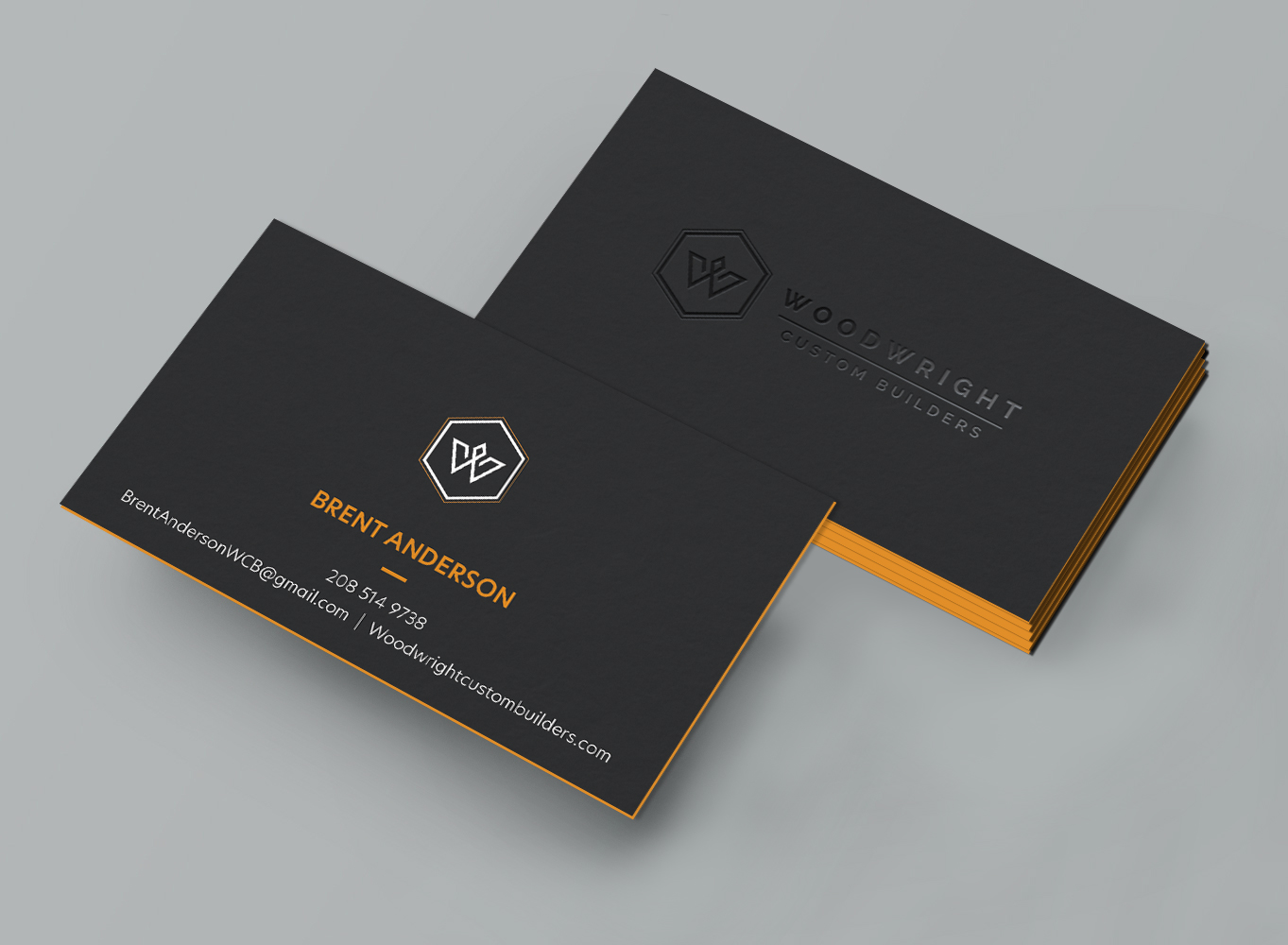 Business Card Design by DesignShout for Woodwright Custom Builders LLC | Design #26656405