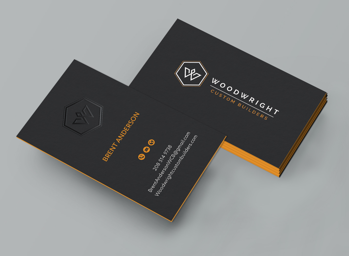 Business Card Design by DesignShout for Woodwright Custom Builders LLC | Design #26656555
