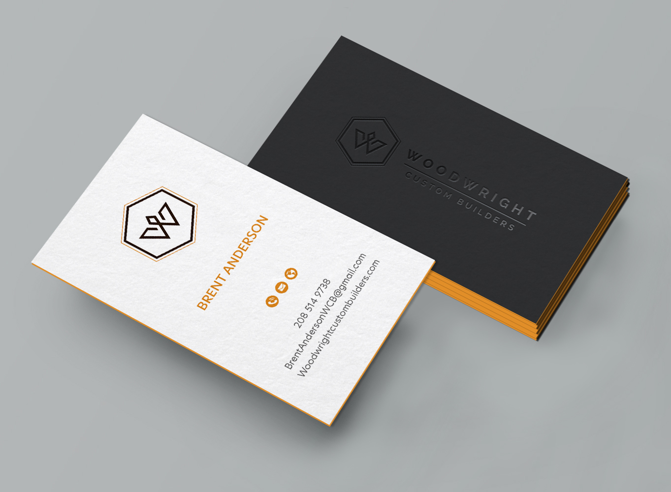 Business Card Design by DesignShout for Woodwright Custom Builders LLC | Design #26656559