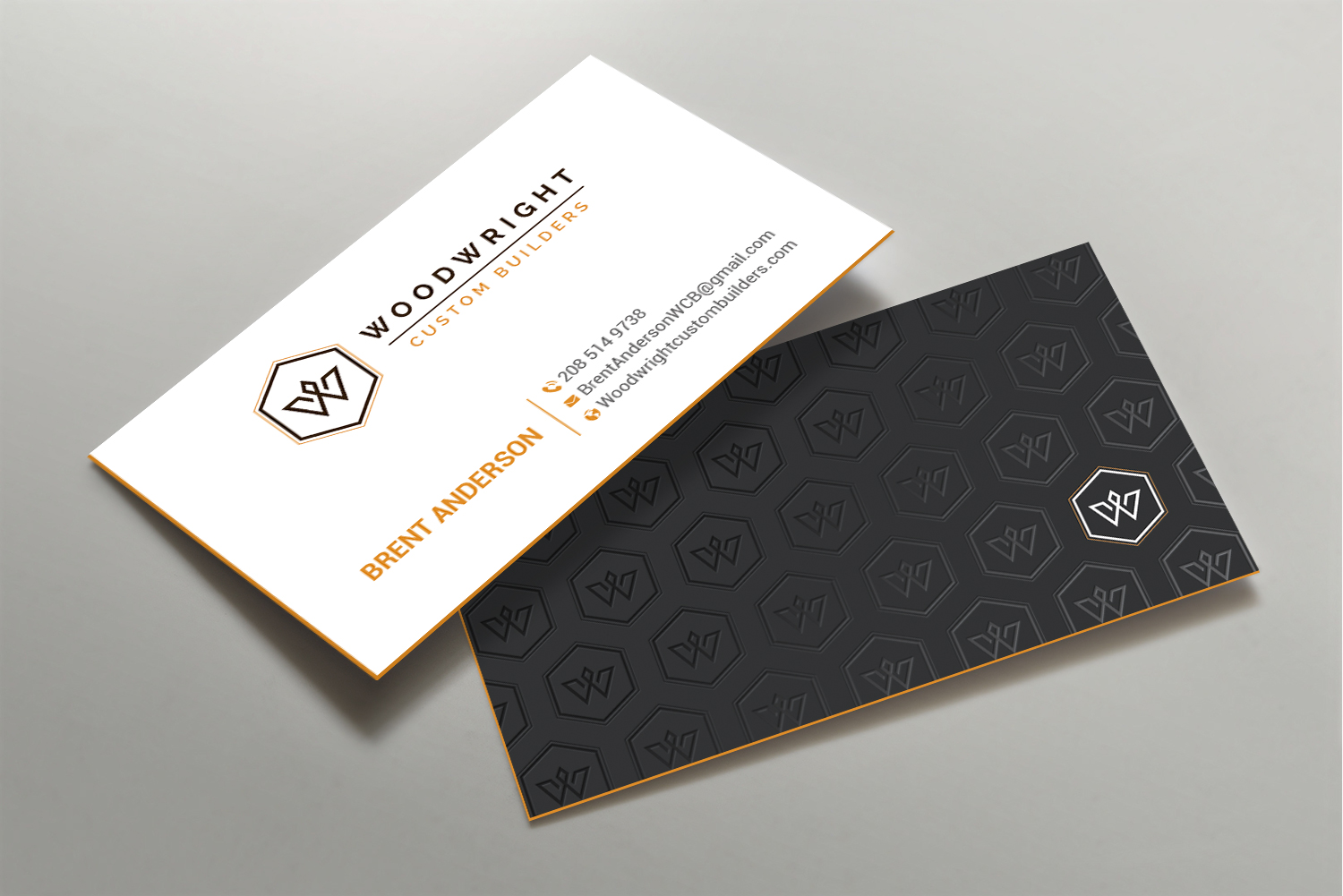Business Card Design by DesignShout for Woodwright Custom Builders LLC | Design #26687794