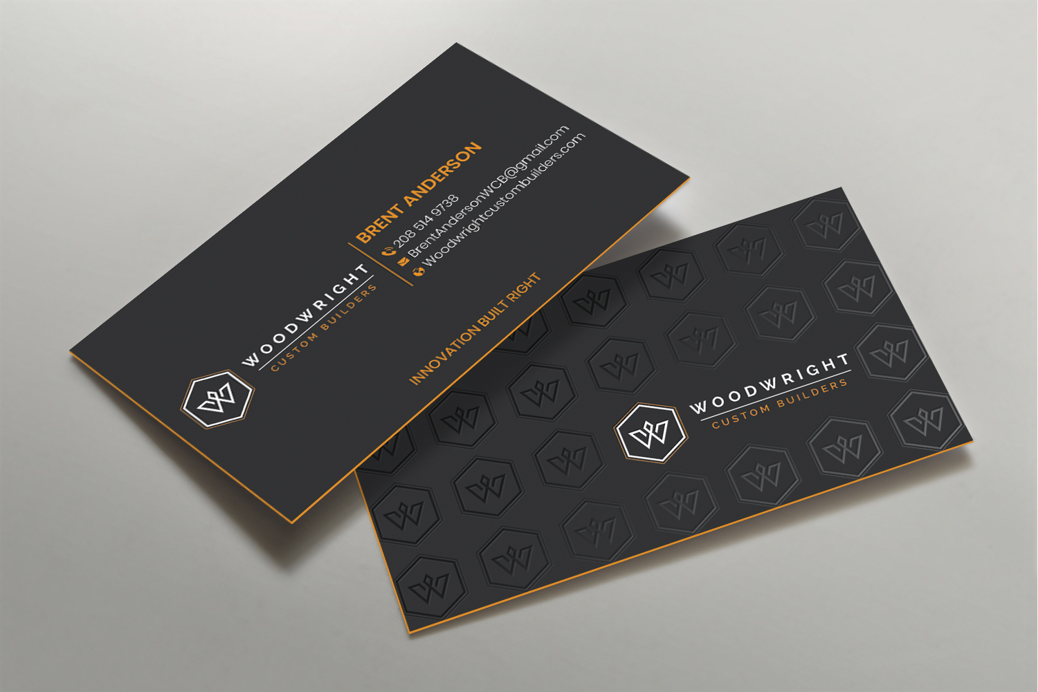 Business Card Design by DesignShout for Woodwright Custom Builders LLC | Design #26698210