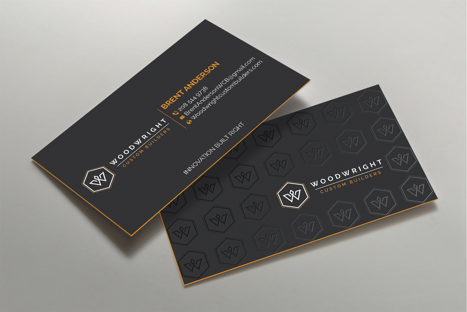 Business Card Design by DesignShout for Woodwright Custom Builders LLC | Design #26698228