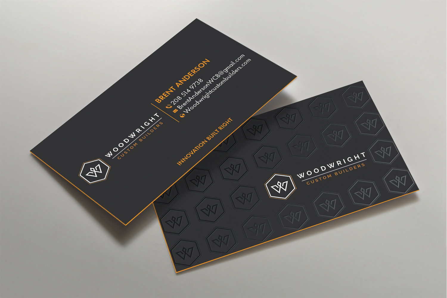 Business Card Design by DesignShout for Woodwright Custom Builders LLC | Design #26698282