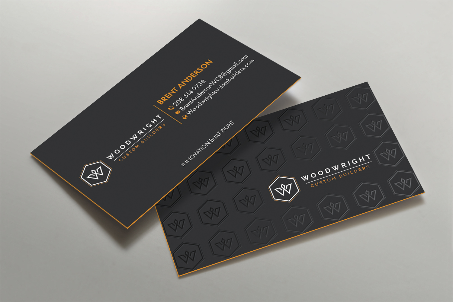 Business Card Design by DesignShout for Woodwright Custom Builders LLC | Design #26698283