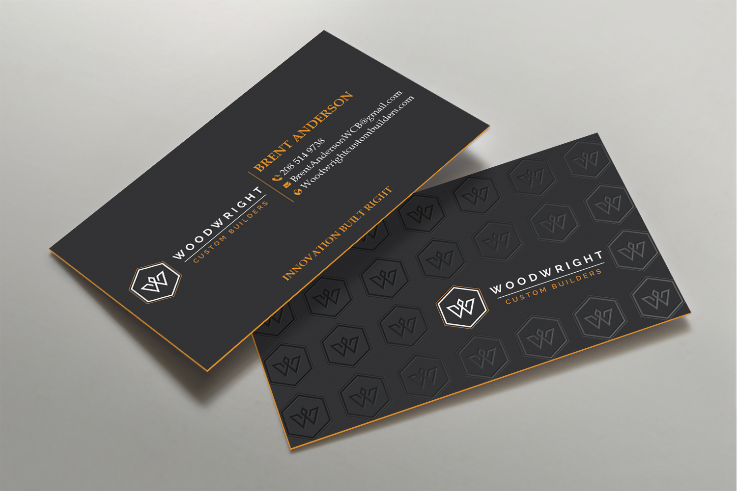 Business Card Design by DesignShout for Woodwright Custom Builders LLC | Design #26698307