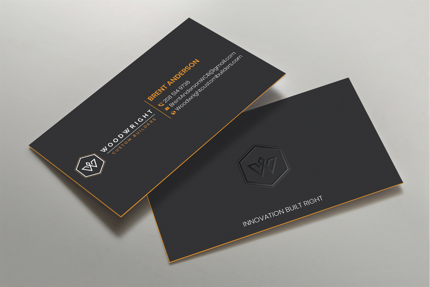 Visitenkarten-Design von DesignShout für Woodwright Custom Builders LLC | Design #26698377