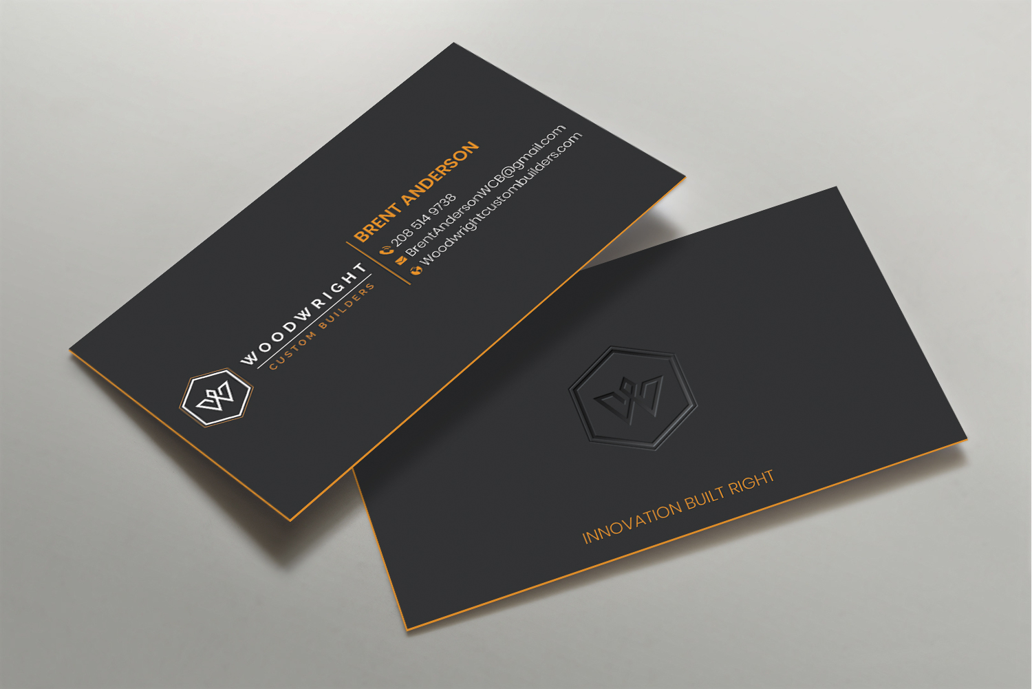 Visitenkarten-Design von DesignShout für Woodwright Custom Builders LLC | Design #26698378