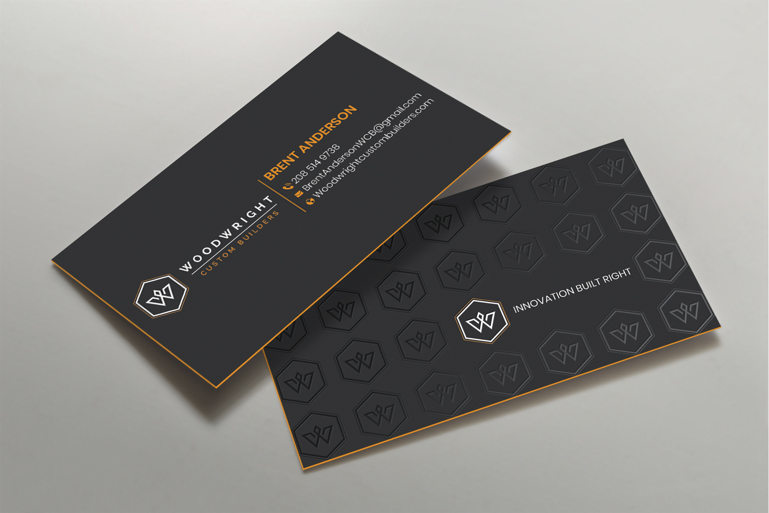 Diseño de Tarjeta de Presentación por DesignShout para Woodwright Custom Builders LLC | Diseño #26698648