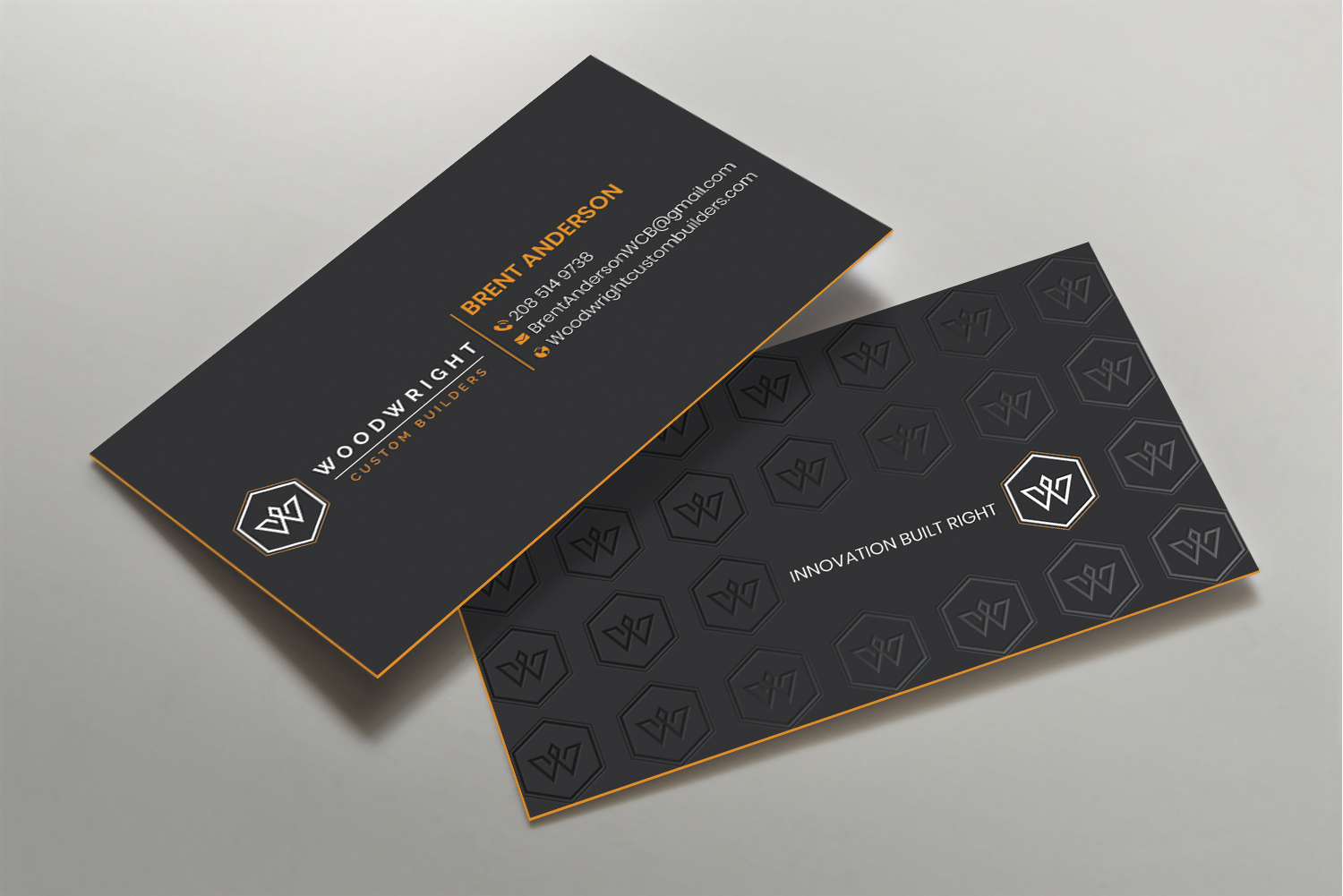 Business Card Design by DesignShout for Woodwright Custom Builders LLC | Design #26698649