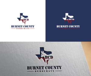 Burnet County Democrats. If there is a subtext, it might be something like "Fighting for Rural Texas." | Logo Design by uitaki