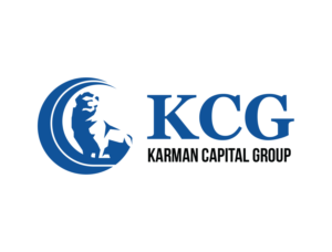 KCG in large font above                       Karman Capital Group  in small font below | Logo Design by MT