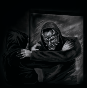 Fighting Inner Demons T-Shirt Design | Diseño de Camiseta por Jamal 12
