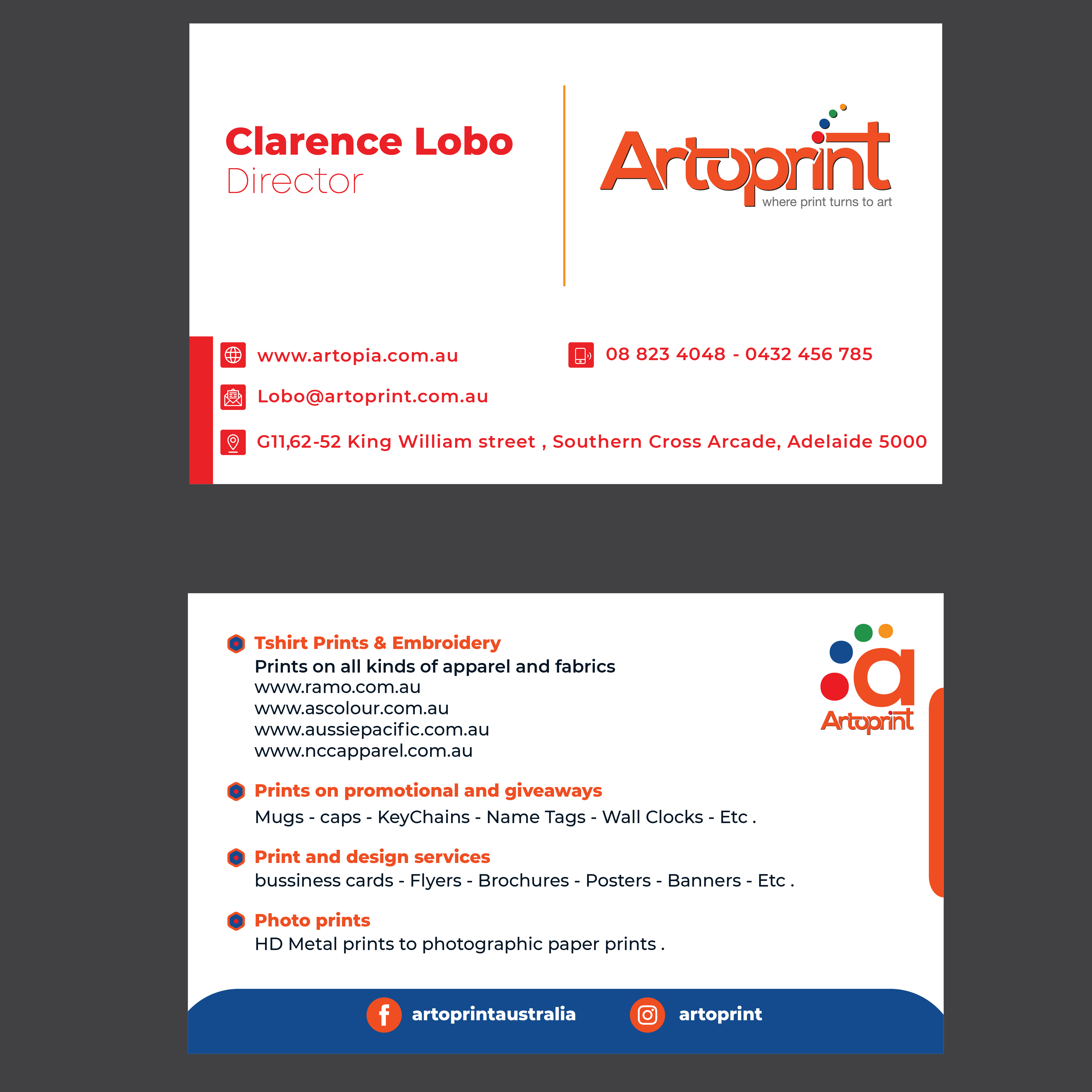 Business Card Design by Osama 33 for this project | Design #26682599