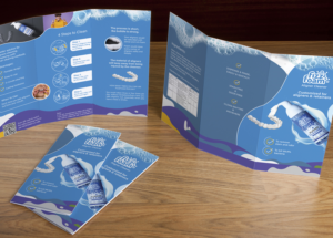 English trifold brochure design for aligners cleanser | Diseño de Brochure por Brigitte Melissa B