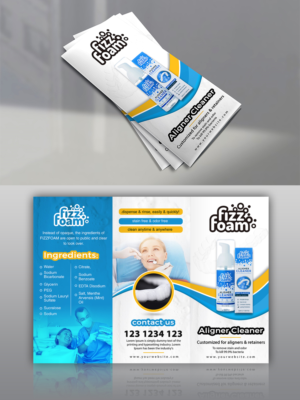 English trifold brochure design for aligners cleanser | Diseño de Brochure por n214008
