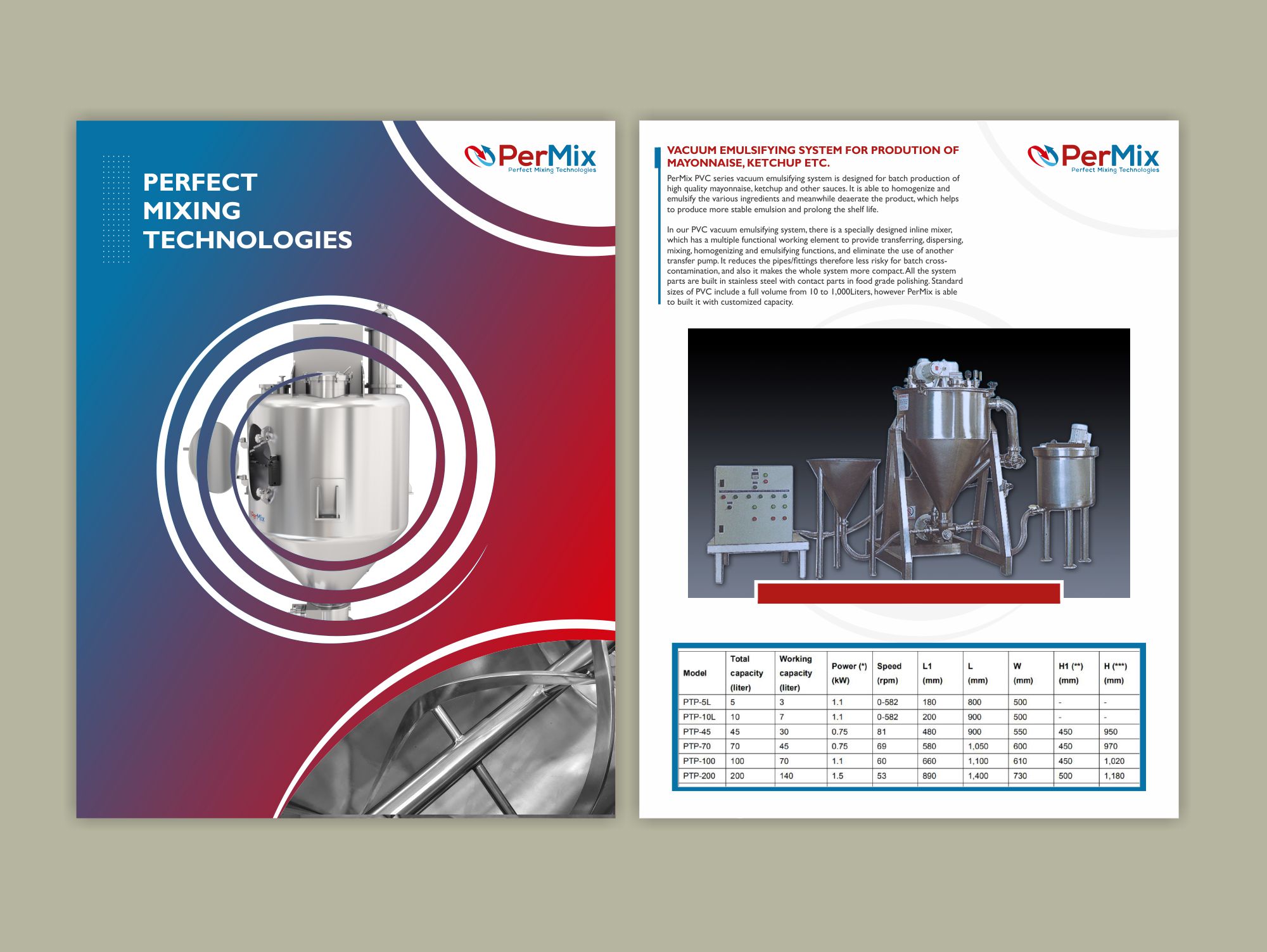 Design de Brochure par Piku Gupta pour PerMix North America | Design #26691843